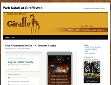 Tablet Screenshot of giraffeweb.com